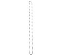Lizzy 120cm Long Pearl Bead Necklace Rope Chain Vintage Wedding Bridal Costume | 1920's Accessories Flapper Costume (White)