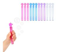 Lizzy 12pc Unicorn Mini Party Bubble Tubes (4ml) - 4 Assorted Colours | Bubble Wands with Unicorn Tops | Kids Party Favours, Stocking Fillers, Fantasy Toys for Birthday, Outdoor Play