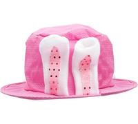 Lizzy 1x Pink Easter Hat With Sequin Bunny Ears | Easter Bonnet Straw Hat Art Craft Parades Accessory for Easter Celebrations