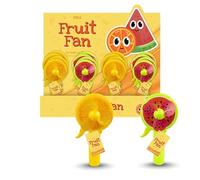 Lizzy 2 Pack Mini Portable Fruit Fan | Manual Lever and Water Spray Kids Handheld Cooling Fan with Misting Function | Durable Summer Toy for Stylish Girl Kids Women Men Office Outdoor Travel Camping