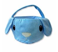 Lizzy 2 x Easter Plush Basket | Easter Egg Hunt Basket for Kids, Easter Tote Candy Bags Plush Bags,Blue Gifts Bags Carry Bucket Easter Gift for Kids Boys Girls