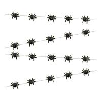 Lizzy 2 x Halloween String Lights (20 LED) Battery Operated String Lights for Window Porch Stair Bar Halloween Home Garden Decorations Outdoor & Indoor Party (Spiders)