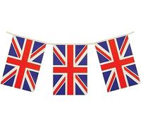 Lizzy 2 x Union Jack Bunting | Decoration Acessories Royal Events Street,Pub, Office Events Party Hanging (2 X 4m (11 flag) Union Jack Bunitng)