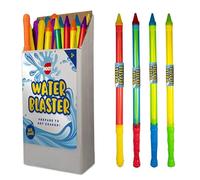 Lizzy 2 x Water Blaster 65cm | Pump-Action Soaker Gun Toy for Kids | Colourful Plastic Water Shooter Outdoor Water Fun for Ages 3+ | Easy Draw Summer Pool Garden Beach Toy (2, Random)