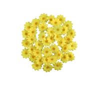 Lizzy 20Pc Easter yellow Daisies,Daisy Artificial DIY Flower Decorations for Home Wedding Party Bonnet Craft Decoration Accessories