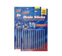 Lizzy 24 Drain Sticks | Monthly Plug Hole Blockage Remover & Deodoriser for Kitchen and Bathroom Sinks | Prevents Clogs, Bad Odours | Sink Drain Cleaner Sticks for Pipes (One Size, 24.0, count)