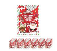 Lizzy 24 x Mini Christmas Puzzle Books (10.5cm x 14.5cm) 16 pages of activities, including colouring, spot the difference and word puzzles party bag favours and presents Stocking Fillers