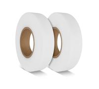 Lizzy 25m Hemming Web Roll with Free Soft Tape Measure | Wonder Web Iron-On Hem Tape No Sew Adhesive for Trousers, Curtains, Skirts, Clothes - Easy Fabric Fix Roll for Seamless Repairs (2 Pack)