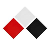 Lizzy 3 x Plain Multifunctional Bandana's (Red, Black, White) Headwear Neckwear Cowboy Scarf | Mens Womens Multipack Men Hair Pirate Bandana