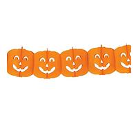 Lizzy 3M Halloween Bunting Garland Banner Witch Pumpkin Paper Chain Party Supplies Decor (Pumpkins, 2)