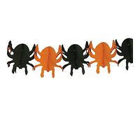 Lizzy 3M Halloween Bunting Garland Banner Witch Pumpkin Paper Chain Party Supplies Decor (Spiders, 1)
