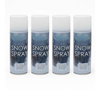 Lizzy 4 Pack Artificial Snow Spray for Christmas Trees, Windows & Festive Displays | Non-Toxic Snow Aerosol for Decorating Glass, Wreaths & Holiday Setups | Easy Winter Wonderland Effect
