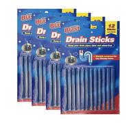 Lizzy 48 Drain Sticks | Monthly Plug Hole Blockage Remover & Deodoriser for Kitchen and Bathroom Sinks | Prevents Clogs, Bad Odours | Sink Drain Cleaner Sticks for Pipes (One Size, 48.0, gram)