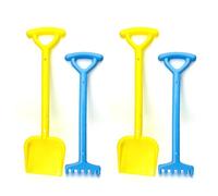 Lizzy 2pc Beach Shovel and Rake for Kids | 47cm Reusable Plastic Shovel Sand Beach Toys Set for Toddler Castle Set Tools With Rake and Spade Tools Children Outdoor Toy For your Spring/Summer Holiday