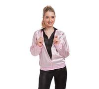 Lizzy 50s Pink Ladies Jacket (One Size) Adult Fancy Dress Costume for 1950s Theme Party Supplies Halloween Dress up Costume