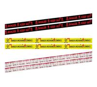 Lizzy 6 Rolls Halloween Tape Each measure 3 metres x 7.5cm | Halloween Decorations Fright Tape Halloween Warning Tape Caution Tape Halloween Props Hazard Keep Out Tape