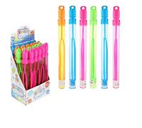 Lizzy 6 x Bubble Sword (110ml / 32cm) | Bubble Wand Party Toy in 4 Assorted Colours | Outdoor Fun for Kids | Ideal for Super Value Pack of Summer Party Favor, Outdoor Activity