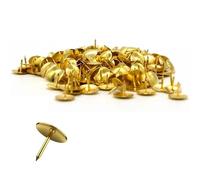 Lizzy 600pc Drawing Pins | Gold Decorative Thumb Tacks, Furniture Push Nail Pins, Antique Push Studs Pins, Drawing Picture Chairs Carpet Nails Pins Studs Tacks