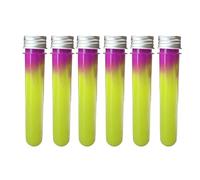 Lizzy 6pc Test Tube Slime Multicolour Assorted Design| Party Favours -Non-Sticky, Putty Toys Mess-Free, Stress Relief, Slime Kits for Girls and Boys-slime Christmas party bag fillers