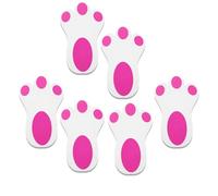 Lizzy 6pcs Large Bunny paw Footprints | Egg Hunt Paw Prints, Rabbit Feet for Kids Easter Party Games, Easter Crafts Egg Hunt Game Decorations