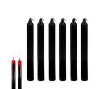 Lizzy 6pk Halloween Bleeding Tapered Candles | Nightwalker Halloween Decoration Candles, Nightshade Unscented Smokeless Candles for Spooky Decor, Gothic Ritual