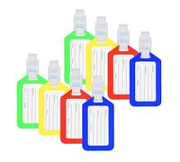 Lizzy 8 Pack Luggage Tags | Travel Bag ID Name Labels for Travel Suitcases Women Men Luggage Baggage Handbag School Bag Backpack Identity ID Labels