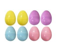 Lizzy 8pk Reusable Plastic Fillable Easter Eggs Hunt Hollow Treats Party Gift Decor (1 Pack (8 Eggs))