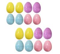 Lizzy 8pk Reusable Plastic Fillable Easter Eggs Hunt Hollow Treats Party Gift Decor (2 Pack (16 Eggs))