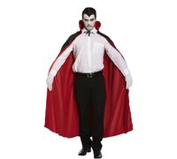 Lizzy Adult’s Reversible Black & Red Cape (One Size) | Unisex Witch Capes for Halloween Witch Party Dracula Vampire Scary Fancy Dress Costume