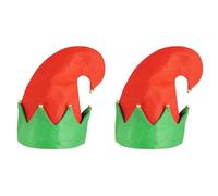Lizzy Adults Teens Unisex Christmas Secret Elf Hat With Bells Ladies & Mens Xmas Fancy Dress Christmas costume Accessory hat (Pack of 3)
