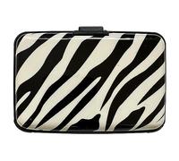 Lizzy Aluminium Credit Card Holder Security Wallet Business Case Protector Travel (Zebra Pattern)