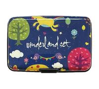 Lizzy® Aluminium Credit Card Wallet Holder - RFID Blocking Secure Bank Card Holder - Unisex (Unicorn Design 09)