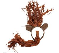 Lizzy ANIMAL EARS BOW TAIL SET Costume Accessory Fancy Dress Party Kids Adults (Horse Set)