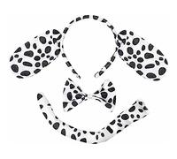 Lizzy Animals Ears Headband | Hair Bands Headwear for World Book Day Role Play Party Favor for Fancy Dress Up Animal Cosplay Costume Halloween Costume Birthday Party (Dalmatian Set)