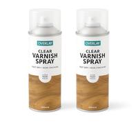 Lizzy Auto Spray Paint Clear Varnish Matte Finish 400ml | Fast Drying Protective Top Coat for Wood, Metal, Plastic & DIY Projects | UV Resistant, Durable Seal, Indoor & Outdoor Use (400ml (Pack of 2))