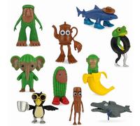 Lizzy Brain Rot Mini Figure Blind Bag - 10 Assorted Collectible Mystery Toys | Brainrot Action Figures Tung Sahur & Tralalero Tralala Memes | Fun 3D Desk Toy Gift Surprise Blid for Teen & Adult (1)