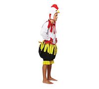 Lizzy Chicken (One Size) Adult Fancy Dress Costume | includes short with a tail, top and headpiece Unisex Easter Halloween Dress Up Cosplay Christmas Birthday Wedding Party