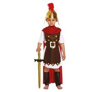 Lizzy Children's Roman General Costume (Medium / 7-9 Years) | Kids Boys school Pretend Theme Party Fancy dress Roman General Costume outfit Accessory Cosplay, World Book Day Halloween