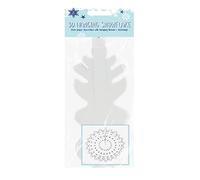 Lizzy Christmas 3D Snowflake | White Hanging Paper Snowflakes Decoration | Hanging Garland for Christmas New Year Party Home Xmas Tree Window Door Accessories (4)
