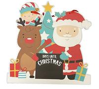 Lizzy Christmas Countdown Chart | Christmas Hanging Plaque Board Calendar | Days Until Xmas Advent Calendar