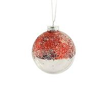 Lizzy Christmas Extra Large Bauble | Xmas Tree Decorations Ornaments | Christmas Tree Hanging Balls Baubles Pendants (1, Red)