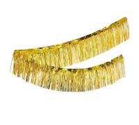 Lizzy | Christmas Garland | 5m, Multicolour, Plastic | Foil Fringe Design, Lightweight, Indoor Outdoor Use | Festive Hanging Decoration for Tree, Home, Party, Celebration Decor