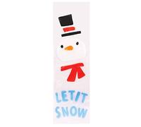 Lizzy | Christmas Gel Window Stickers | Santa - Let It Snow, One Size, Reusable Plastic | Santa, Snowman, Elf Designs, Bright Colours, Easy Peel & Reuse | Christmas Window Decorations