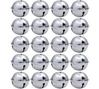 Lizzy | Christmas Jingle Bells | 20 Pack, Multicolour, Plastic | Lightweight, 2.3CM, Indoor Outdoor Use | Festive Christmas Tree Decorations, Holiday Home Decor