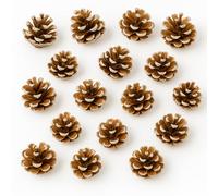 Lizzy Christmas Pine Cones With Snow | Mini Natural Tree Ornaments Xmas Hanging Pendants | Christmas Party Ornament for DIY Crafts Home Xmas Tree Wreath Garland Party, Home Decoration (18)