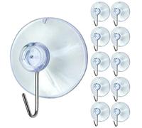 Lizzy® Christmas Suction Hooks | Suction Hooks for Hanging Christmas Wall Window Decorations | Christmas Hooks | Pack of 24 J01