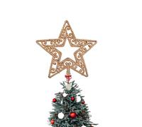 Lizzy | Christmas Tree Topper | Rose Gold Star, 14cm, Plastic | Lightweight, Suitable for Children and Pets, Fits Various Trees | Christmas Tree Decorations, Indoor Outdoor Decor