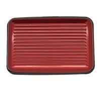 Lizzy | Credit Card & ID Wallet | Red, Aluminium | RFID Blocking, Slim Design, Holds 6 Cards | Card Scanning Protection, Secure Travel Organiser