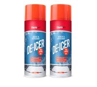 Lizzy De-Icer Spray 500ml Fast Acting Ice Melter to -15°C, Clears Car Windscreens & Windows, Helps Free Frozen Door Locks, Winter Car Care Essential (Example: Extra Large, One Size 500ml (Pack of 02))