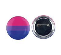 Lizzy® Deluxe 2.5 CM Pride Rainbow Pin Badge (Bisexual)